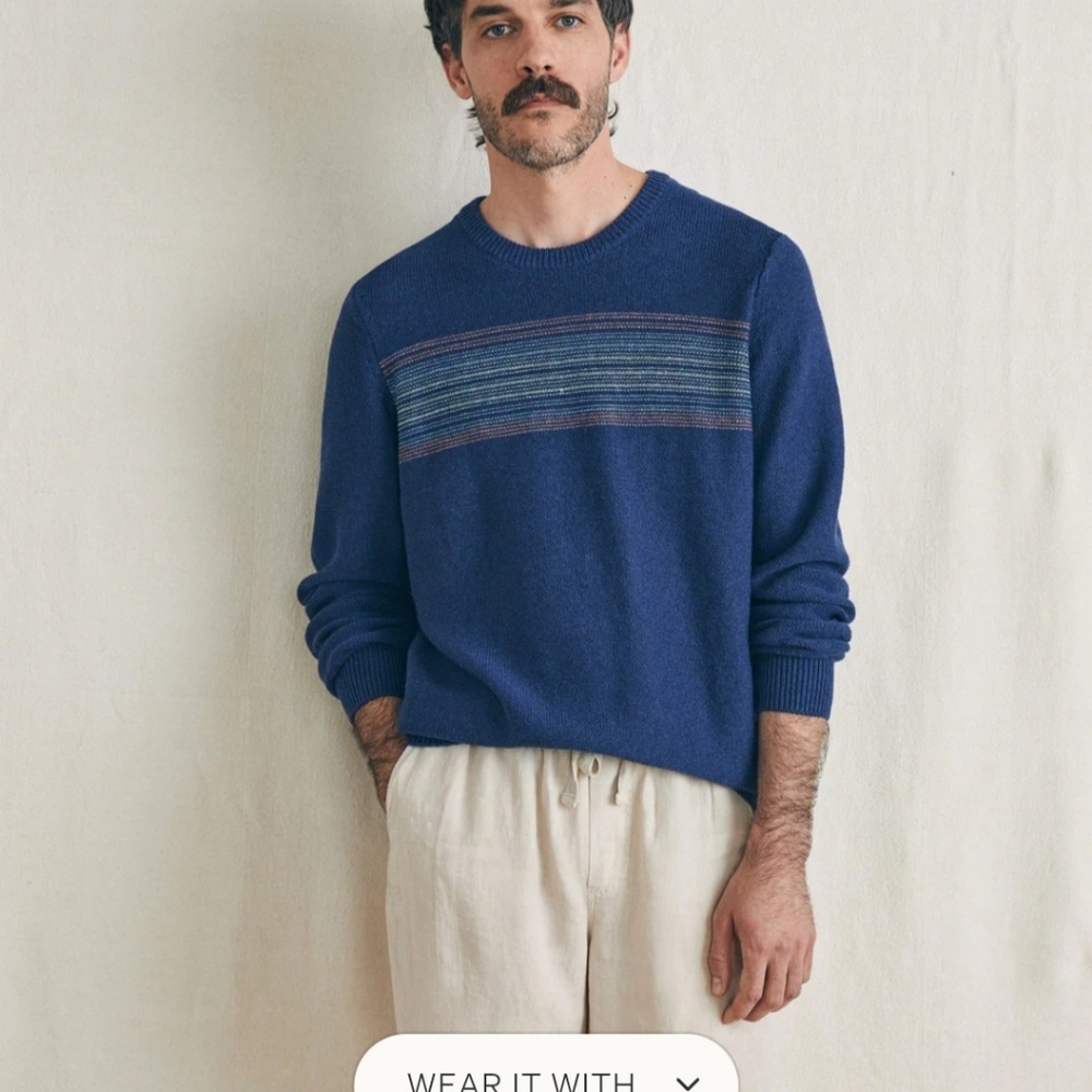 Faherty Essential Linen Short In Weathered Sand - Picture 3 of 14